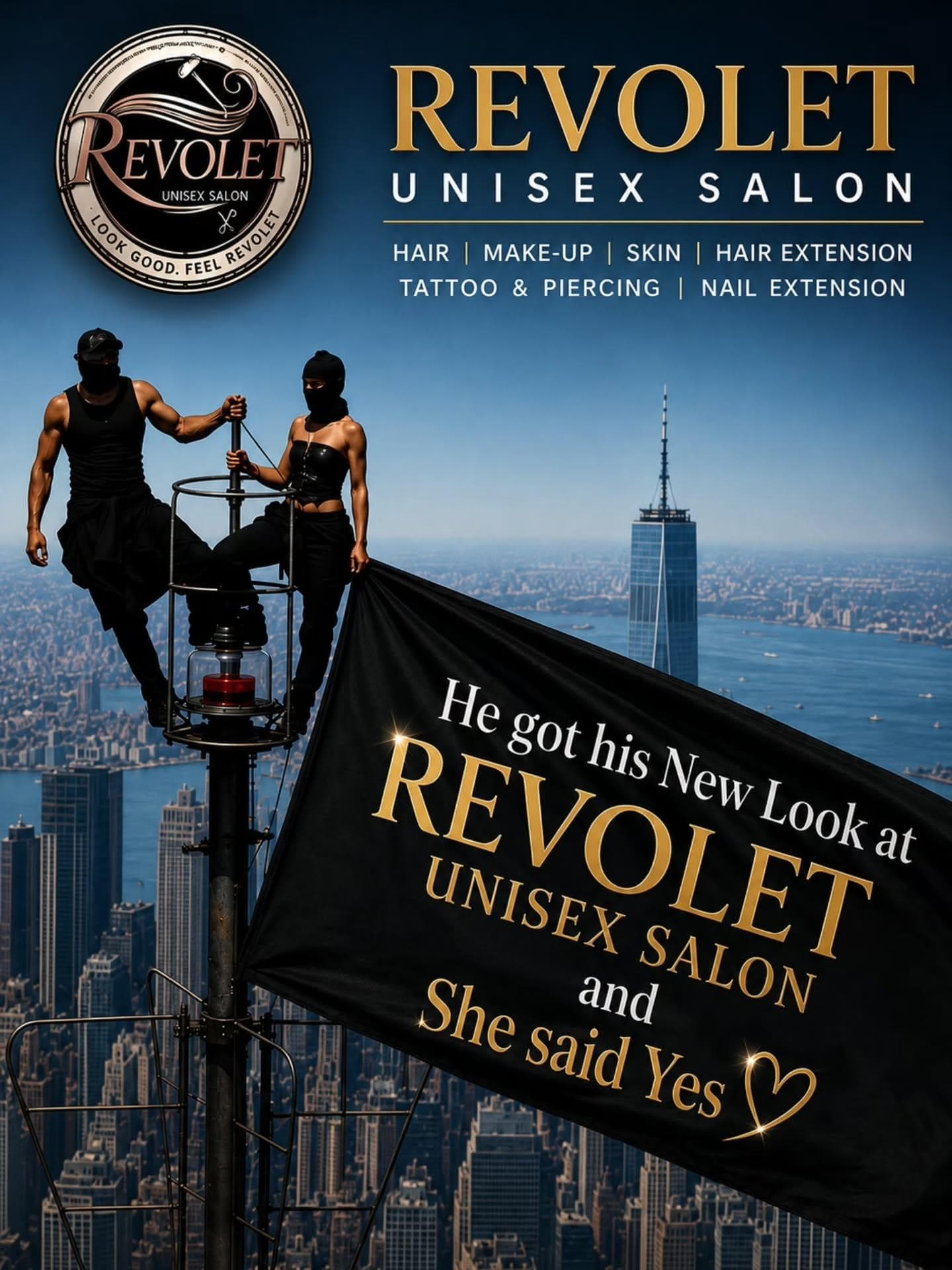 Revolet Unisex Salon Interior Poster